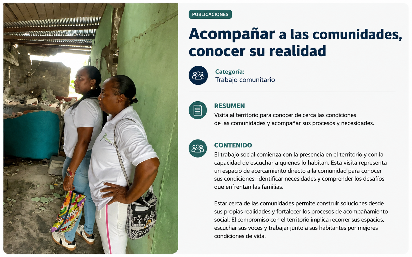 Comunidad Unida, Futuro Sostenible